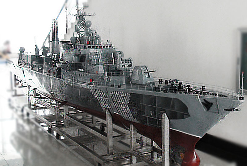 驅(qū)逐艦剖視模型